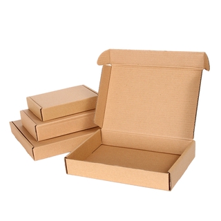 Various Sizes Natural Paper Kraft Square Packaging Carton Box/Corrugated Cardboard Storage Units (4)