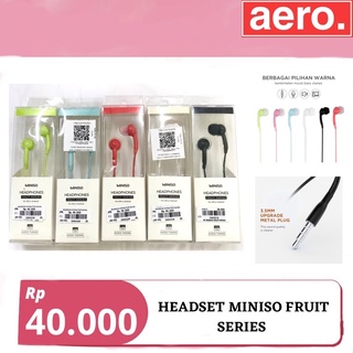 Miniso Fruit Series auriculares serie colorido Fruit Series sonido HD