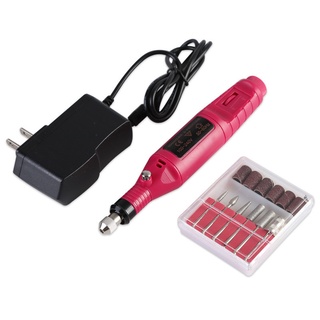Nail File Drill Kit Electric Manicure Pedicure Acrylic Portable Salon Machine