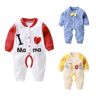 1pcs algodón recién nacido bebé monos ropa de manga larga una pieza ropa mameluco mono ropa para bebé recién nacido niño niña 0-3 meses