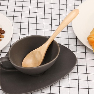 EDMARRN japonés mango cuchara de madera Vintage sopa de arroz miel café té herramienta de mezcla (5)