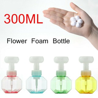 desinfectante de manos en forma de flor flor espuma botella bomba de espuma botella de jabón líquido batida puntos mousse embotellamiento champú loción