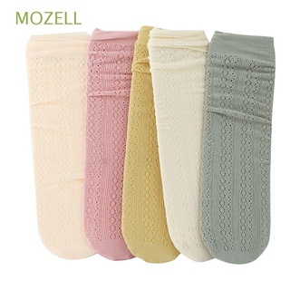 MOZELL Cute Middle Tube Socks Soft Soild Color Mesh Socks Kids Infant Summer Personality Lovely Girls Thin Baby Hosiery/Multicolor