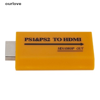 [ourlove] 1080p hd ps1/ps2 a hdmi audio video convertidor adaptador para proyector hdtv [ourlove]