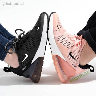Coreano NikeAir max 270 Kylie Boon Señoras Casual Zapatos Unisex Jogging Negro Rosa