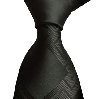 lu hombres clásico negro tejido jacquard negocios corbata casual cuello lazo accesorios de negocios