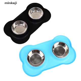 minki - cuenco antideslizante para perros, de acero inoxidable, duradero, alimentador de alimentos de agua.