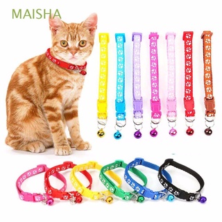 Collar de pata de gato Maisha con campana para mascotas / multicolor