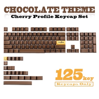 Chocolate 125 teclas PBT Chocolate Keycap Set Cherry perfil mecánico teclado