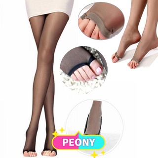 Peony medias de moda Ultra-delgadas calcetines pantimedias para mujer Sexy pura polainas medias abiertas del dedo del pie/Multicolor