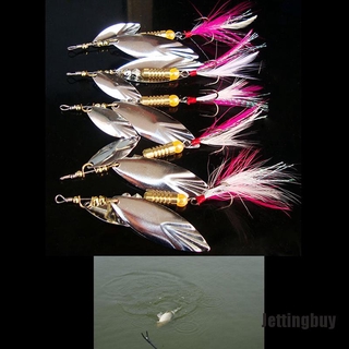 [Jettingbuy] 8g señuelo de pesca cuchara cebo ideal para pesca baja de trucha perca lucio giratorio pesca