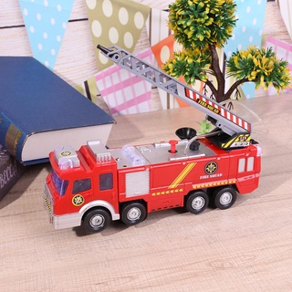 camión de bomberos eléctrico spray de agua motor de bomberos coche juguete niños regalo educativo