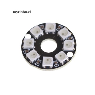 [myrinbn] 8 bits ws2812 5050 rgb led panel de lámpara redonda anillo led controlador de desarrollo de la junta cl