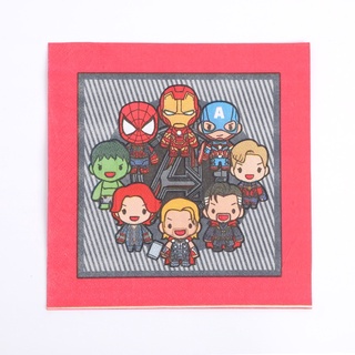 Kids Marvel The Avengers Disposable Tableware Decoration Set Cake Topper Plate Cartoon Birthday Party Gift Fashion (3)