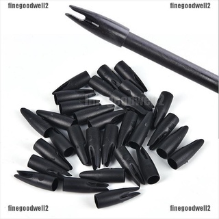 finegoodwell2 - colas de plástico (30 unidades, 8 mm, tiro con arco, colas de plástico, para madera, bambú, arco y caza)