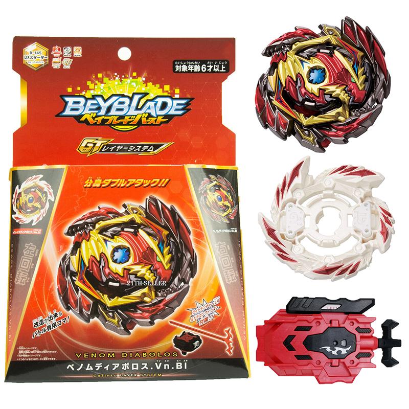 Juguete Beyblade Ver. B-145 con lanzador de alambre Brust Metal Fusion Grip niños regalo juguetes