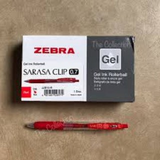 Zebra Sarasa - bolígrafo de Gel (0,7 mm), color rojo