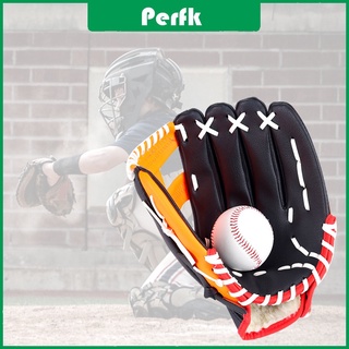 Brperfk guantes ajustables De béisbol con espesado De cuero suave con Bola flexible Para Adolescentes/adultos/mano izquierda