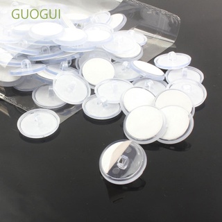 Guogui Ganchos autoadhesivos para techo/sin costuras/redondo/Transparente/2cm (1)