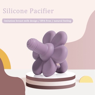 chupón de silicona suave para bebés/chupones tipo flor seguro para niños/niñas/mordedor (6)