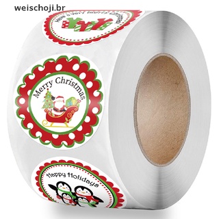 Wei 500pzas Etiquetas/stickers Decorativos De navidad Para Merry navidad/caja De regalo/Etiqueta.