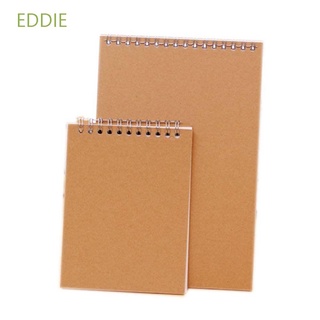 Eddie estudiantes cuaderno de notas caqui cuaderno dibujo espiral bobina suministros escolares papelería A5 A6 niños interior en blanco