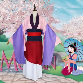 anime mulan tradicional kimono vestido de fiesta cosplay conjunto completo de halloween (5)