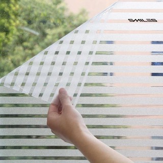 Pegatinas de vidrio autoadhesivas de PVC transparente mate rayas adhesivos para puerta ventana ventana