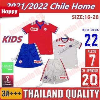 《Logística rápida》2022 Chile kids jersey home away camiseta de fútbol Soccer Chile Ropa de ninos Jersey Football shirts BRERETON DIAZ 22 ALEXIS 7 21-22 New (1)