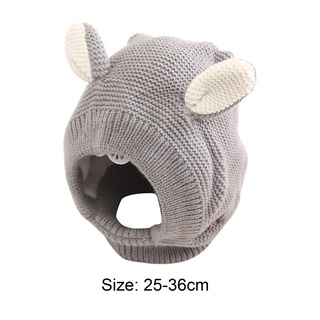[tninguly] lindo niño de punto headwear animal impresión a prueba de viento gorro de bebé anti-retráctil para uso diario (5)