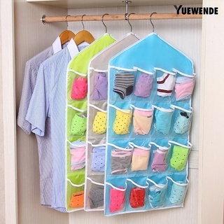 yue closet multi-role colgante bolsa calcetines sujetador ropa interior percha organizador de almacenamiento