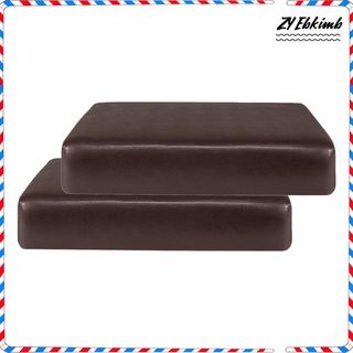 2 fundas antideslizantes de piel sintética para sofá, silla, asiento, fundas de asiento individual (3)