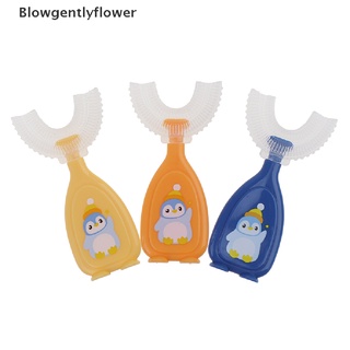 Blowgentlyflower Cartoon Baby Toothbrush Kids Teeth Oral Care Cleaning Brush Silicone Toothbrush BGF