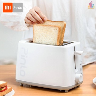 Pinlo pan tostador eléctrico pan hornear máquina para desayuno sándwich recalentar cocina tostada 6 engranajes tiempo 750W 220V