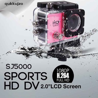 [qukk] full hd deportes cámara de acción deporte videocámara dvr casco remoto go pro impermeable 458cl