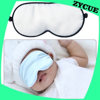[ZYCUE] Máscara de sueño de seda suave con correa ajustable, para bebé, cómodo transpirable lindo venda de ojos viaje siesta bloqueo de luces