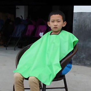 HON_Child Salon impermeable corte de pelo peluquería peluquería capa vestido Wai tela (2)
