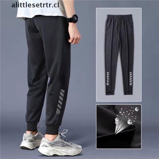 [alittlesetrtr] pantalones casuales transpirables harem de seda de hielo para hombre/pantalones deportivos elásticos tallas grandes [cl]