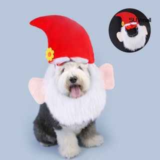 suv- disfraz decorativo para mascotas, navidad, santa, barba, gorro de navidad, para perros medianos grandes
