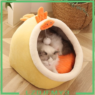 [precio De actividad] cama cueva para gatos y perros - cama para gatitos, cabaña para gatos, cama para gatos cubiertos, con almohada acolchada extraíble, camas para mascotas, mascotas, gato, perro