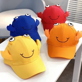 Cute Crab Claw Baseball Cap for Kids Fisherman Hat Girl Sunhat Peaked Cap for Boy Beach Outdoor All Match Fashion Cap Unisex Coo Banners