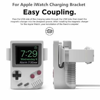 iwatch series 1/2/3/4/5/6/se generación mini silicona creativa máquina de juego cargador soporte para apple watch soporte de carga