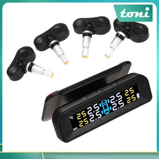 [toni] Tpms Sistema De alarma De presión De neumáticos/inalámbrico/inalámbrico/auricular con Temperatura y presión Lcd (9)