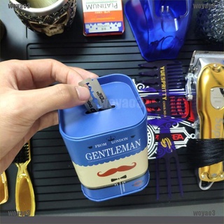 [Mine] Caja de eliminación de cuchillas de barbería caja de almacenamiento seguro banco de afeitar caja de contenedor de hoja segura