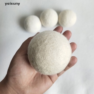 [yei] secador de lana bolas de tela natural virgen reutilizable suavizante de lavandería kit de bola 586cl