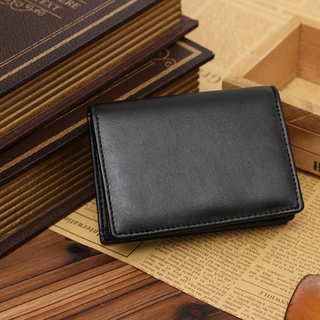 APPLE New Wallet Fashion Genuine Leather Purse ID Credit Card Black Men's Bifold Money Clip (3)