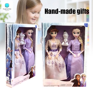 30CM Frozen Princess Doll Set Disney Carton Alisa Ana Snowman Figure Toys For Kids Girl Birthday Gift