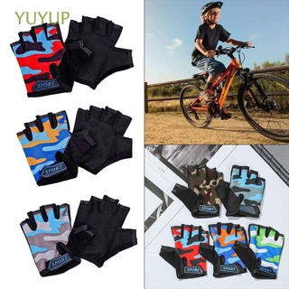 Yuyup guantes De medio Dedo deportivos transpirables antideslizantes elásticos Para Ciclismo/Bicicleta