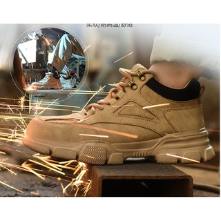 Estilo de lujo zapatos de seguridad de trabajo zapatos de los hombres impermeable antideslizante transpirable botas de invierno caliente Indestructible botas tácticas (3)