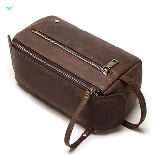 Bolsa De almacenamiento De cuero Tra Tra Vintage bolsas De embrague para hombre bolsa De almacenamiento/Kits De aseo/Organizador De viaje casual